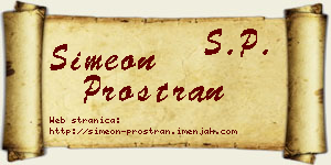 Simeon Prostran vizit kartica